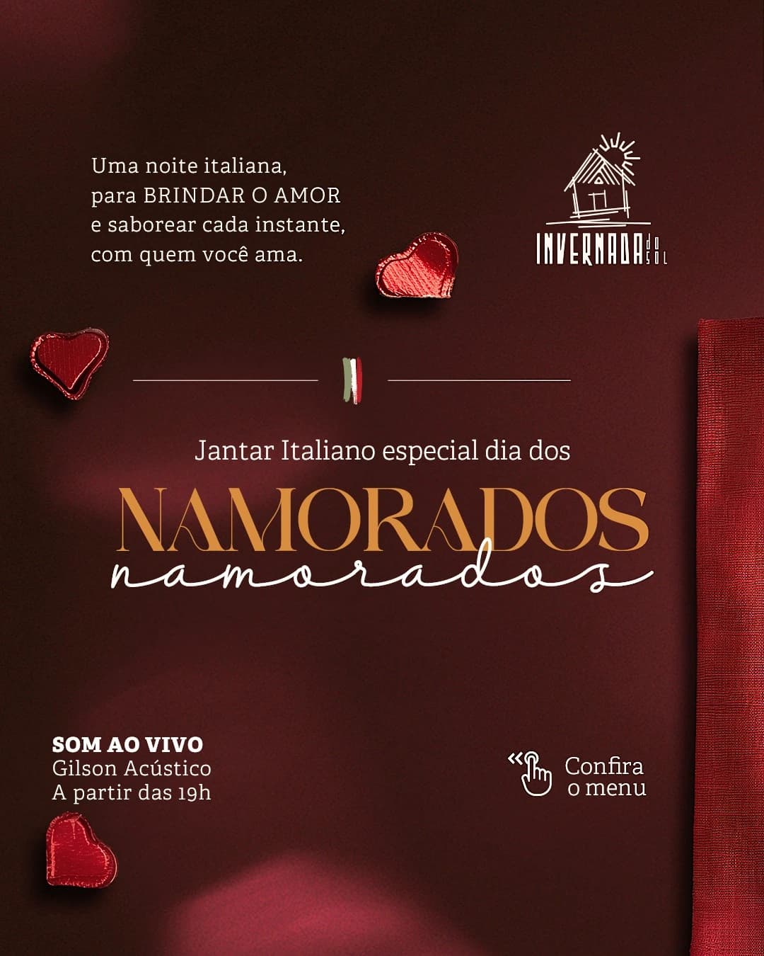 Jantar a dois na serra — Dia dos Namorados na Invernada do Sol